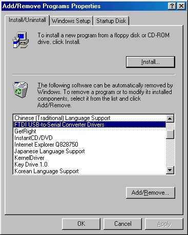 232-245 win 98 vcp add-remove programs